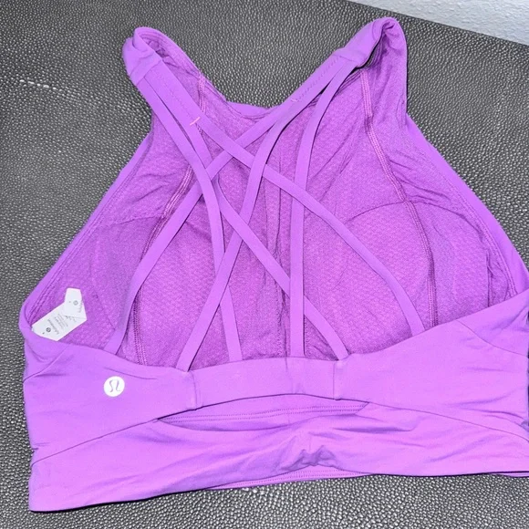 Lululemon MATCHING SET Bubblegum Pink Halter Bra and Leggings Sz 8 - Picture 2 of 9